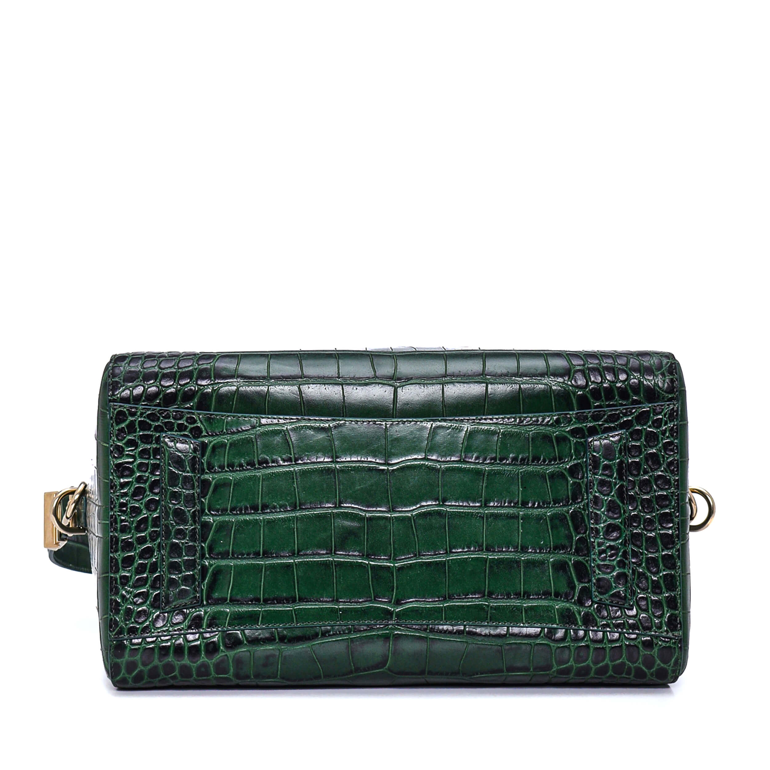 Givenchy - Green Croco Print Medium Antigona Bag